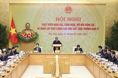 PM Pham Minh Chinh speaks at the conference. (Photo: VNA)