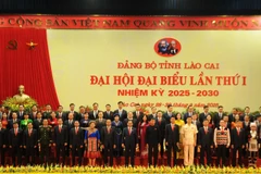 The Lao Cai Provincial Party Committee for the 2025-2030 term makes debut. (Photo: VNA)