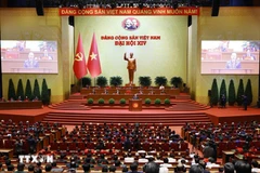 The closing session of the 14th National Party Congress on January 23 (Photo: VNA)