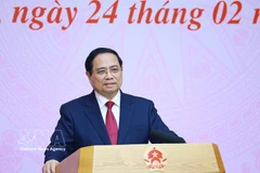 PM Pham Minh Chinh speaks at the meeting (Photo: VNA)