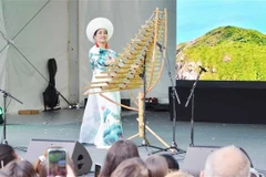 A performance of T’rung bamboo xylophone conveys the vitality of Vietnam’s Central Highlands region (Photo: VNA)