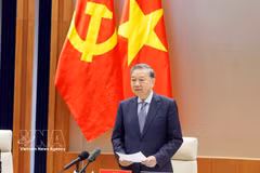 Party General Secretary To Lam speaks at the event. (Photo: VNA)