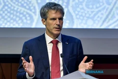 Ambassador of the European Union to Malaysia Rafael Daerr delivers a keynote address at the Powering Resilience: EU-Malaysia Partnership in Turbulent Times forum. (Photo: Bernama) 