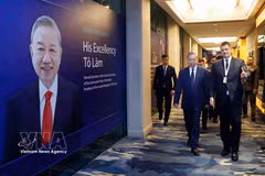 General Secretary of the Communist Party of Vietnam Central Committee and President of Vietnam To Lam arrives to attend the 23rd Shangri-La Dialogue in Singapore on May 29. (Photo: VNA)