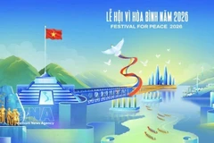 The visual identity for the 2026 Festival for Peace in Quang Tri province (Photo: VNA)
