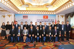 Delegates to the 17th Vietnam–Thailand Bilateral Meeting on Drug Control Cooperation on August 14 in Hanoi. (Photo: VNA)