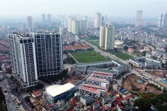 An aerial view of Hanoi (Photo: VNA)