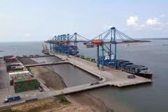 Germalink port's first phase is in operation (Photo: VNA)