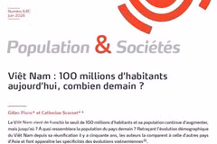 The study "Vietnam: 100 million inhabitants today, how many tomorrow?”, published in the June issue of the Population & Sociétés magazine (Screenshot photo)