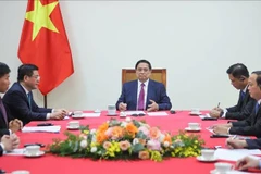 Vietnamese Prime Minister Pham Minh Chinh holds phone talks with his Cambodian counterpart Hun Manet on August 15 afternoon. (Photo: VNA)