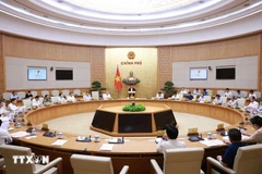 Prime Minister Pham Minh Chinh chairs the Government’s law-making session on September 8. (Photo: VNA)
