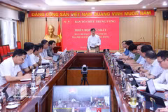 Politburo member, Secretary of the Party Central Committee and Chairman of its Organisation Commission Nguyen Duy Ngoc chairs the first meeting of the steering committee for digital transformation in the Party organisation and personnel sector in Hanoi on May 13, 2026. (Photo: VNA)