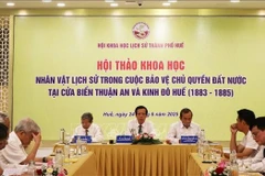The workshop is held by the Hue Association of Historical Science on June 24. (Photo: VNA) 