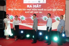 The launch of the Hue training centre for sustainable tourism practices on September 29 (Photo: VNA)