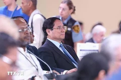 Prime Minister Pham Minh Chinh attends the opening ceremony of the third United Nations Ocean Conference (UNOC 3) in Nice, France (Photo: VNA)