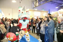 Traditional Vietnamese art performances attract visitors at the International Tourism Exchange (BIT) Milan 2025. (Photo: VNA)