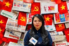 Le Thi Quynh Hoa, a postdoctoral researcher at City University of Hong Kong (Photo: VNA)