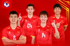 Do Duy Manh, Nguyen Hai Long, Nguyen Hoang Duc, and Nguyen Van Vi will join the ASEAN All-Stars Team in a friendly against Manchester United in Malaysia on May 28. (Photo: VFF)