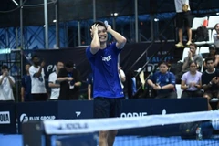 Trinh Linh Giang shows his joy after his Pro Men’s Singles win. (Photo: ppatour-asia.com)
