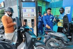 A petrol station in in Hanoi (Photo: VNA)