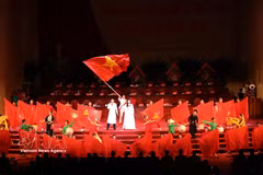 An art programme at the 11th National Congress of the Vietnam Fatherland Front for the 2026–2031 tenure. (Photo: VNA)