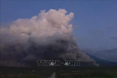 Indonesia's Semeru volcano erupts four times on April 22