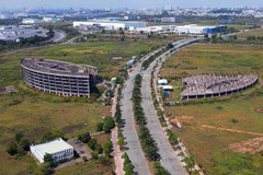 Twelve projects, including 10 domestic projects and two foreign-invested ones, are set to break ground in the Saigon Hi-tech Park (SHTP) in Ho Chi Minh City in 2025. (Photo: baodautu.vn)