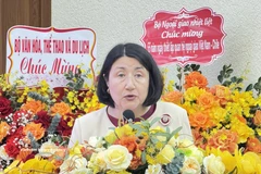 Chilean Ambassador to Vietnam Nasly Bernal Prado speaks at the friendship meeting marking the 55th anniversary of bilateral diplomatic ties on March 25. (Photo: VNA)