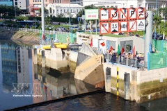 The Ben Nghe tidal sluice in Ho Chi Minh City (Illustrative photo: VNA)