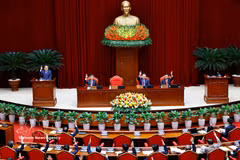 At the 14th Party Central Committee's second plenum (Photo: VNA)
