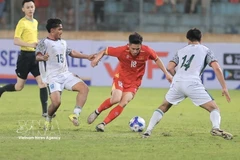 The dribble and clinical finish by Hai Long to score. (Photo: VNA)