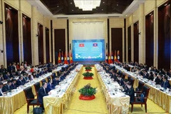 An overview of the 48th meeting of the Vietnam–Laos Intergovernmental Committee on Bilateral Cooperation (Photo: VNA)