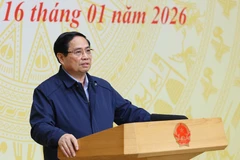 Prime Minister Pham Minh Chinh addresses the conference (Photo: VNA)