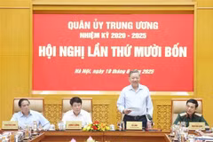 Party General Secretary To Lam, Secretary of the Central Military Commission, speaks at the commission's 14th conference on June 19. (Photo: VNA)