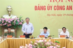 Party General Secretary To Lam speaks at the Central Public Security Party Committee's mid-year conference on June 19. (Photo: VNA)
