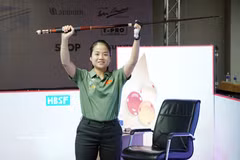 Nguyen Duc Yen Sinh crowned Asian women’s three-cushion billiards champion (Photo: VNA)