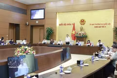 NA Chairman Tran Thanh Man speaks at the second meeting of the NA Standing Committee on May 11. (Photo: VNA)