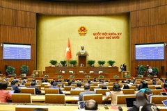 National Assembly deputies votes on the revised Law on Planning on December 10. (Photo: VNA)