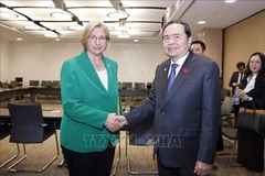 Chairman of the National Assembly Tran Thanh Man (right) and President of the German Bundesrat Anke Rehlinger. (Photo: VNA)