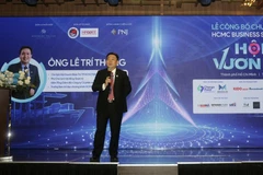 YBA HCM Chairman Le Tri Thong speaks at the event (Photo: VNA)