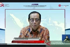 Chief Banking Supervisor of Indonesia’s Financial Services Authority Dian Ediana Rae in a press conference on January 9, 2026. (Photo: Antara)