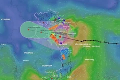 Typhoon Kajiki’s movement on August 25 (Photo: VNA)
