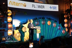 Vietnamese Ambassador to Germany Nguyen Dac Thanh speaks at the ceremony (Photo: VNA)