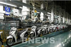 Motorbike production line of Honda Vietnam, a factory based in Phu Tho province of Japan's Honda. (Photo: VNA)