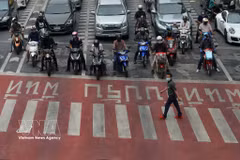 Vehicles on a street in Bangkok, Thailand (Photo: Xinhua/VNA)