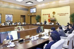 NA Chairman Tran Thanh Man addresses 41st session of the National Assembly (NA) Standing Committee (Photo: VNA)