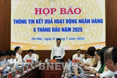 SBV Deputy Governor Pham Thanh Ha speaks at the press conference. (Photo: VNA)
