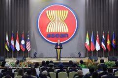 Party General Secretary To Lam delivers a speech at the ceremony commemorating the 30th anniversary of Vietnam's accession to ASEAN in Jakarta, Indonesia, in March 2025. (Photo: VNA)