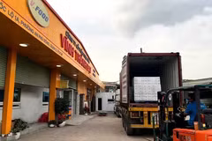 Container of ready-to-eat eggs exported to Japan by Vinh Thanh Dat (Photo: Thanhnien.vn)