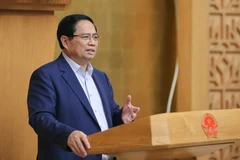 Prime Minister Pham Minh Chinh addresses the meeting (Photo: VNA)